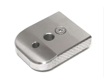 Dr. Black Tokyo Marui Hi Capa GBB Magazine Base (Steel, Silver) 0