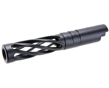 Dr.Black Hi-Capa 4.3 GBB Outer Barrel (Type-Dinging, 6063 Aluminum, Black) 0