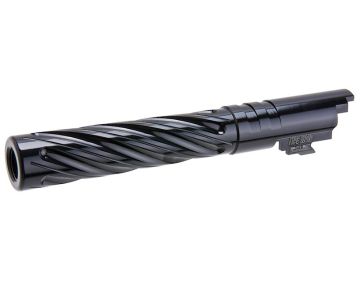 Dr. Black Hi-Capa 5.1 GBB Outer Barrel (Type -Spiral Storm,  6063 Aluminum, Black) 0