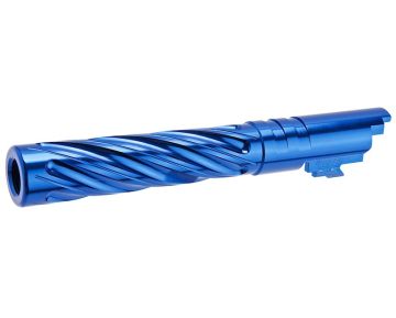 Dr. Black Hi-Capa 5.1 GBB Outer Barrel (Type -Spiral Storm,  6063 Aluminum, Blue) 0