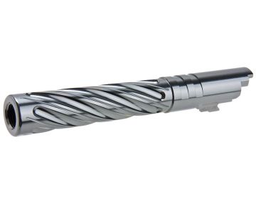 Dr. Black Hi-Capa 5.1 GBB Outer Barrel (Type -Spiral Storm,  6063 Aluminum, Grey) 0