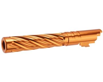 Dr. Black Hi-Capa 5.1 GBB Outer Barrel (Type -Spiral Storm,  6063 Aluminum, Orange) 0