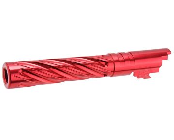 Dr. Black Hi-Capa 5.1 GBB Outer Barrel (Type -Spiral Storm,  6063 Aluminum, Red) 0