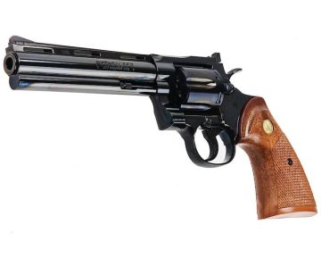 Tanaka Colt Python .357 Magnum R-Model 6 Inch Heavy Weight Gas Airsoft Revolver - Steel Finish 0