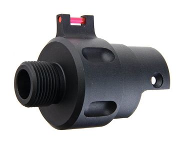 TTI Airsoft Action Army AAP 01 Silencer Adapter Kit (14mm CCW, CNC, BK) 0