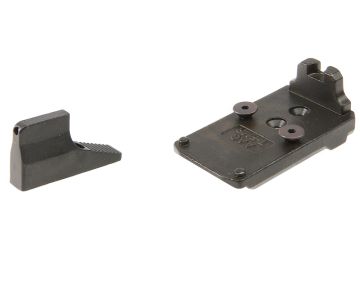Action Army AAP 01 GBB Airsoft Front Sight Set & RMR Adapter (Steel) 0
