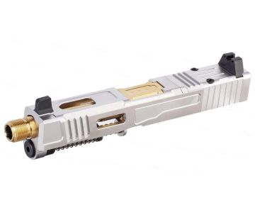 VFC Fowler Industries MKII G19 Gen 4 GBB Airsoft Complete Upper Slide (Stainless Steel) 0