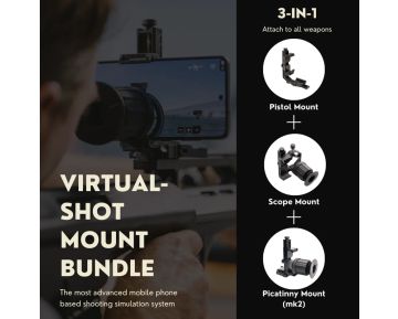 Virtual Shot Shooting Simulator Picatinny Mount - Black