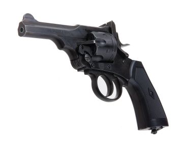 WinGun Webley MK VI .455 Airsoft Revolver CO2 (4 inch Police Model, 6mm Version) - Aged Finish 0