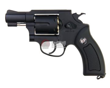 WinGun Airsoft Revolver CO2 733 (2 inch, Black Grip, 6mm Version) - Black 0