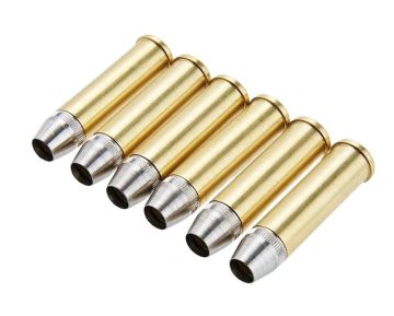 WinGun Full Metal Brass Shells for WinGun / Dan Wesson 6mm Series Airsoft Co2 Revolvers (6pcs / Set) 0