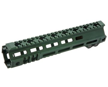 Z-Parts MK4 Rail (Aluminum, 10 inch with Barrel Nut) for Tokyo Marui M4 MWS GBBR Airsoft - OD Green 0