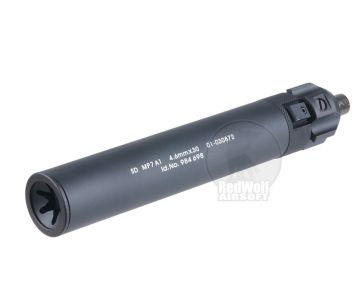 Angry Gun KWA MP7 GBB Airsoft Power Up Suppressor -Black 1