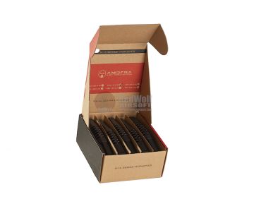ARES Amoeba M4 Magazine (140 rounds AEG Magazine) - 5pcs/box (Black) 1