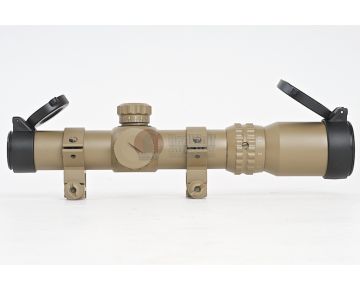AIM-O Rifle Scope (1-4X24SE Tactical Illuminated Crosshair, Red / Green Reticle) - DE