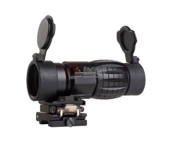 AIM-O 4X FXD Magnifier with adjustable QD mount - BK 1