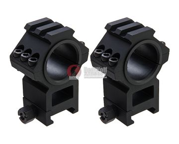 AIM-O Scope Mounts - Split (25.4mm-30mm with Top Rail) - Black 1