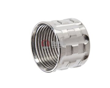 5KU Threaded Barrel Protector (TP-Pro Knurled) - 14mm CCW (Silver) 1
