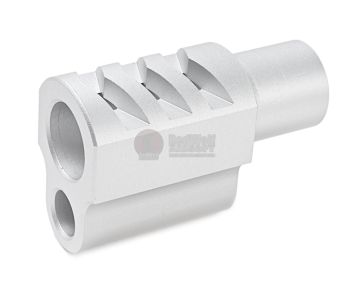 5KU 1911 Punisher Compensator For Tokyo Marui 1911 Style 2 - Silver 1