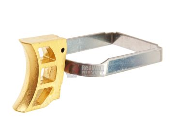 AW Custom Hi Capa Trigger Kit #0 for Tokyo Marui/WE/AW Hi Capa GBB Series (Curved Trigger) - Gold