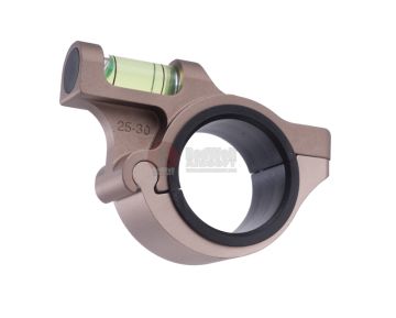 Blackcat Airsoft Heavy Duty 25/30 mm Bubble Level - Tan