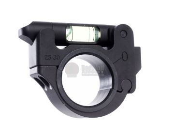 Blackcat Airsoft Adjustable Heavy Duty 25/30 mm Bubble Level - Black