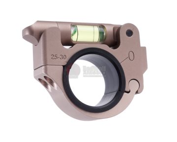 Blackcat Airsoft Adjustable Heavy Duty 25/30 mm Bubble Level - Tan