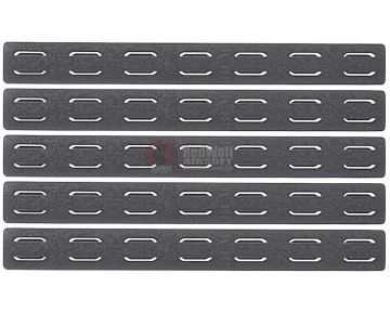 PTS BCM Keymod Rail Panel Kit (5.5 inc / 5 Pack) - Black