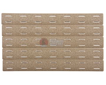 PTS BCM M-Lok Rail Panel Kit (5.5 inc / 5 Pack) - FDE