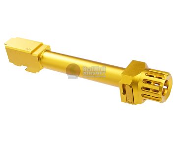 COWCOW Technology Fast Lock Compensator & Barrel Set for Tokyo Marui G Series GBB Pistol - Gold