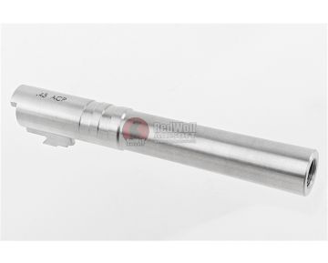 COWCOW Technology OB1 Stainless Steel Threaded Outer Barrel-Tokyo Marui Hi-Capa 5.1 GBB(.45 marking)-SV