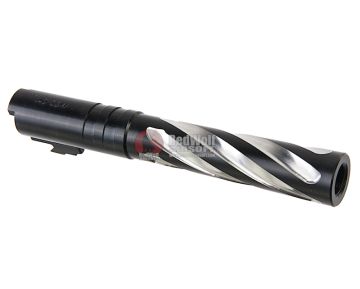 COWCOW Technology Tornado Stainless Steel Threaded Outer Barrel for Tokyo Marui Hi-Capa 5.1 GBB Series (.40 marking) - Black