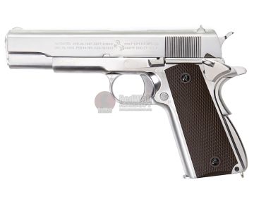 Cybergun Colt 1911 GBB Airsoft Pistol - Silver (by WE) 1