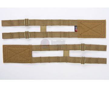 Crye Precision (By ZShot) Adaptive Vest System (AVS) 2-Band Skeletal Cummerbund (L Size / Coyote Brown)