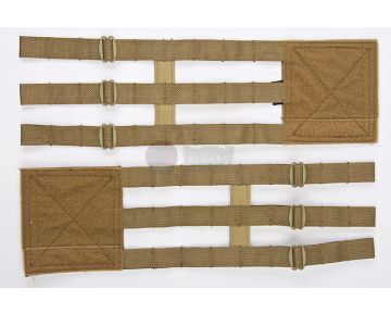 Crye Precision (By ZShot) Adaptive Vest System (AVS) 3-Band Skeletal Cummerbund (M Size / Coyote Brown)