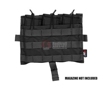 Crye Precision (By ZShot) AVS / JPC Molle Front Flap w/ Flat M4 Pouches (Black)
