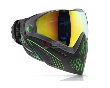 Dye Precision i5 Full Face Airsoft Mask Goggle System EMERALD - Black / Lime 1
