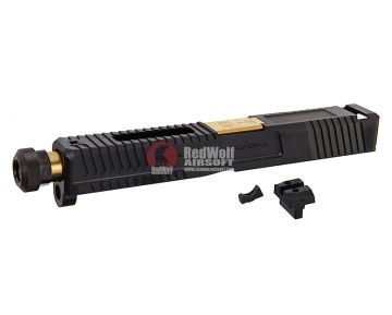 EMG SAI Steel Blu Slide Kit (by G&P) - Gold Barrel 1