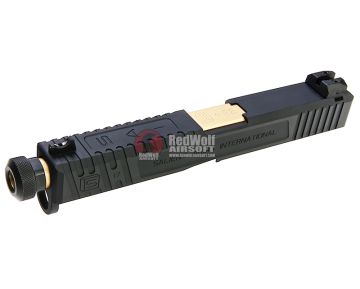 EMG SAI Tier One Slide Kit (by G&P) - Gold Barrel for Umarex G17 GBB Pistol 1