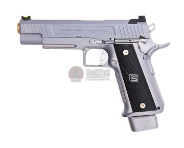 EMG SAI Hi Capa 5.1 GBB Airsoft Pistol - Silver (by AW Custom) 1