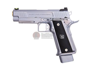 EMG SAI Hi Capa 4.3 GBB Airsoft Pistol - Silver (by AW Custom) 1