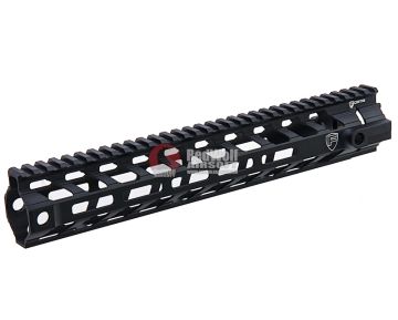 PTS Fortis REV (TM) II Free Float Rail System 12 inch M-LOK w/ Fortis Low Profile Gas Block for GBB series - Black