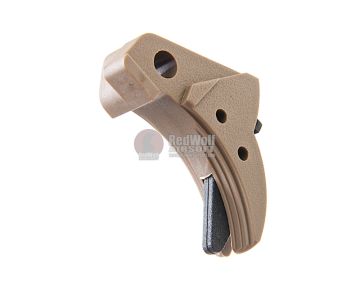 Guarder Ridged Trigger for Tokyo Marui / KJ / WE G Series GBB Pistol (Except G18C) - Tan
