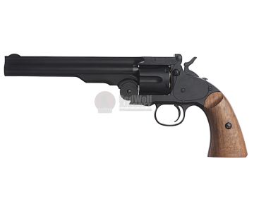 WinGun Break Top Major 3 1877 Airsoft Revolver CO2 793 (Brown Grip, 6mm Version) - Black 1
