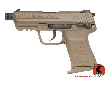 Umarex HK45 Compact Tactical GBB Airsoft Pistol - FDE (by VFC) 1