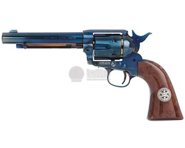 Umarex SAA .45 Co2 (GK Custom 6mm Version) Metal Revolver (Blue / Brown) - Cowboy Police Version (by WinGun)