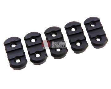 GK Tactical 3 Slot Rail Section for M-Lok & Keymod Rail (5pcs / Set) 1