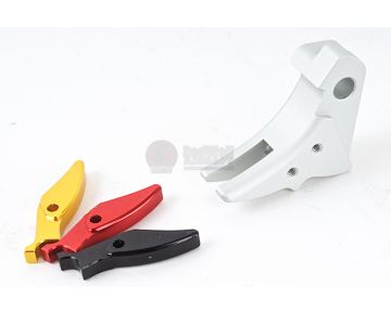 Guns Modify Aluminum Trigger for Tokyo Marui Glock Series - STD Style Ver 3 - Silver