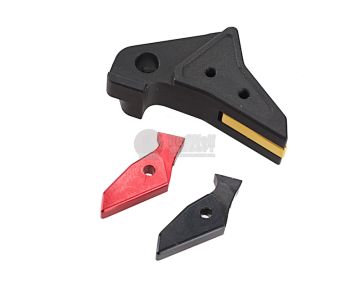 Guns Modify SA Flat Aluminum Adjustable Trigger for Tokyo Marui Model 17 - BK