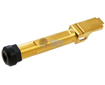 Guns Modify SA Stainless Threaded Barrel for Tokyo Marui Model 19 GBB - Gold (Tin-Nitride) CCW
